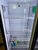 TURBO AIR GLASS DOOR REACH-IN MERCHANDISER REFRIGERATOR WITH INTERIOR LED LIGHTING, MULTIPLE ADJUSTABLE WIRE SHELVES, AND TOP LIGHTED SIGN PANEL - 3