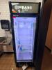 TURBO AIR GLASS DOOR REACH-IN MERCHANDISER REFRIGERATOR WITH INTERIOR LED LIGHTING, MULTIPLE ADJUSTABLE WIRE SHELVES, AND TOP LIGHTED SIGN PANEL - 4