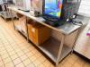 8' X 30" STAINLESS TABLE W/ 4" BACK SPLASH - 2