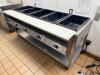 VOLLRATH SERVEWELL ELECTRIC STEAM TABLE WITH FIVE WELL PAN CONFIGURATION AND STAINLESS STEEL CONSTRUCTION. UNIT FEATURES INDIVIDUAL HEAT CONTROLS FOR EACH WELL AND OPEN BASE STORAGE SHELF. - 2