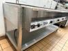VOLLRATH SERVEWELL ELECTRIC STEAM TABLE WITH FIVE WELL PAN CONFIGURATION AND STAINLESS STEEL CONSTRUCTION. UNIT FEATURES INDIVIDUAL HEAT CONTROLS FOR EACH WELL AND OPEN BASE STORAGE SHELF. - 10