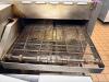 TURBOCHEF DOUBLE STACK COMMERCIAL ELECTRIC CONVEYOR OVENS WITH STAINLESS STEEL CONSTRUCTION AND DIGITAL CONTROL INTERFACE. INCLUDES DUAL CONVEYOR CHAMBERS MOUNTED ON MOBILE STAND WITH CASTERS. - 5