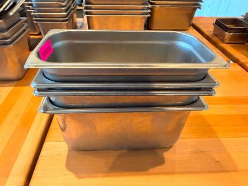 (4) 1/3 SIZE STAINLESS INSERTS.