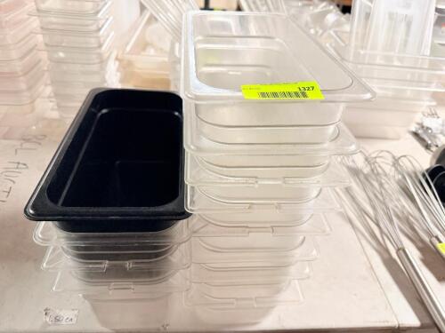 (10) 1/3 PLASTIC INSERTS