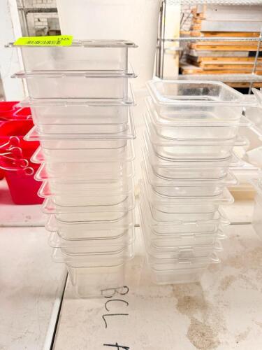 (12) 1/6 PLASTIC INSERTS