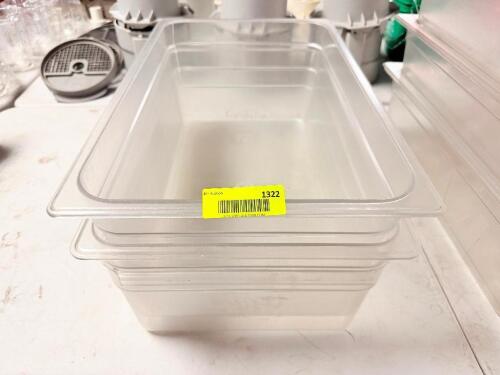 (2) FULL SIZE PLASTIC INSERTS 6" DEEP