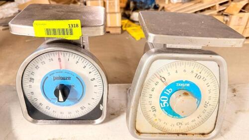 (2) ASSORTED PORTION SCALES