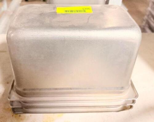 (3) 1/4 SIZE STAINLESS INSERTS