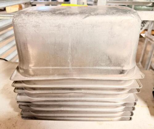 (8) 1/3 SIZE STAINLESS INSERTS