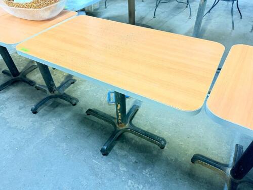 42" X 24" COMPOSITE TABLE W/ BASE,