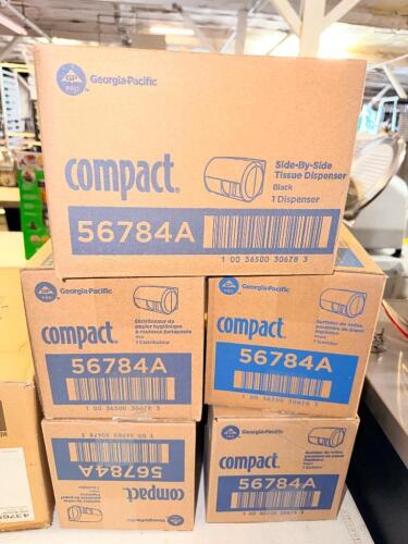 (5) COMPACT SIDE BY SIDE TISSUE DISPENSERS ( NEW )