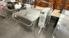 CLEVELAND COMMERCIAL TILTING BRAISING PAN WITH LID AND MANUAL TILT WHEEL, INTEGRATED CONTROL PANEL, AND REAR FAUCET ASSEMBLY