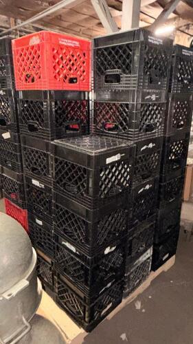 56 TOTAL MILK CRATES