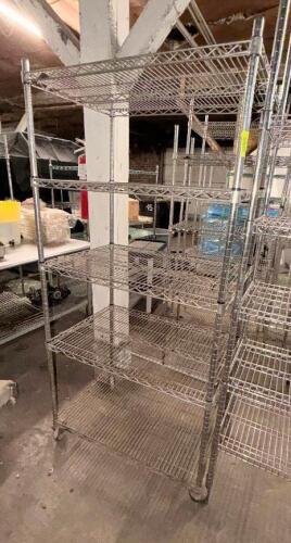 36" X 18" FIVE TIER WIRE SHELF