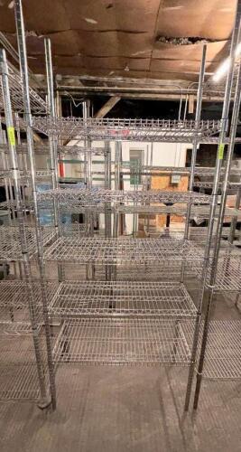 36" X 18" FIVE TIER WIRE SHELF