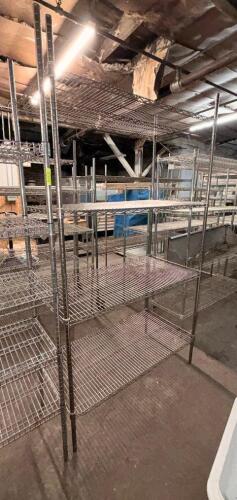 48" X 24" FOUR TIER WIRE SHELF