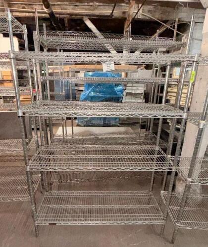48" X 18" FOUR TIER WIRE SHELF