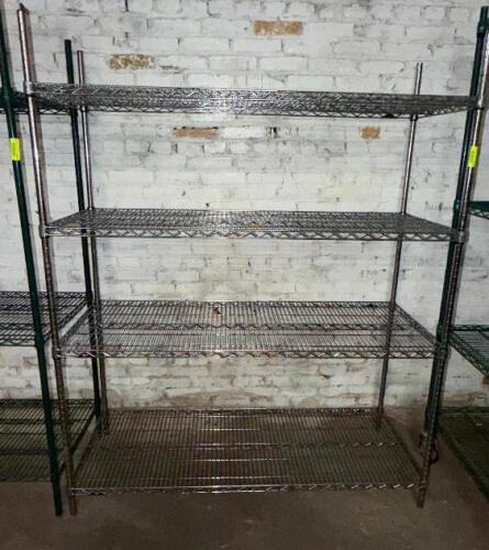 48" X 18" FOUR TIER WIRE SHELF