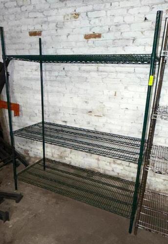 60" X 18" THREE TIER WIRE SHELF