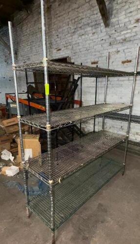 48" X 18" FOUR TIER WIRE SHELF