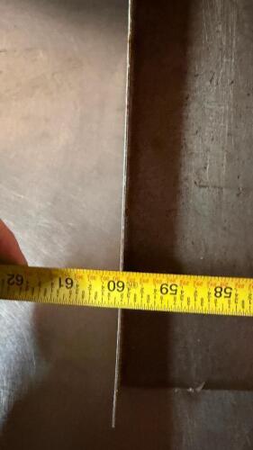 60" X 12" STAINLESS WALL SHELF