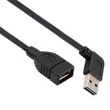 (1) CASE OF APPROX (50) USB AF-A RIGHT ANGLE EXTENSION CABLE