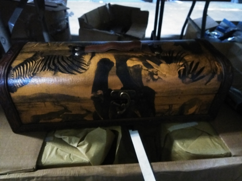 (10) DECORATIVE WINE STORAGE BOXES