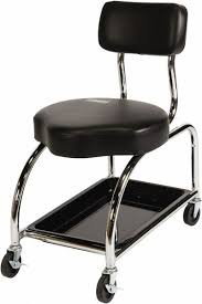 (1) SHOP STOOL WITH BACKREST