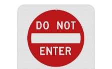 (1) DO NOT ENTER
