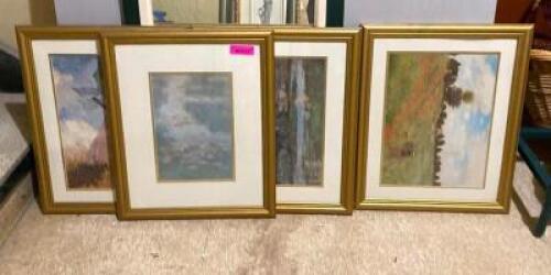 4-PIECE FRAMED WALL DECOR SET