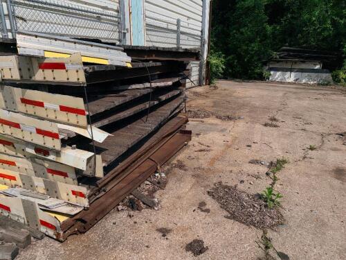 CONTENTS OF BACK YARD OF PROPERTY - ASSORTED SCRAP METAL.