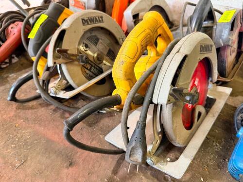 (2) DEWALT CIRC SAWS
