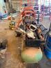 AIR COMPRESSOR TANK WITH MOUNTED TOOL RACK, ASSORTED IMPACT SOCKETS, PNEUMATIC IMPACT WRENCH, AND AIR HOSE. - 6