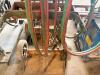 OXY-ACETYLENE TORCH CART WITH HOSES, TORCH HANDLE, AND REGULATOR COMPONENTS, INCLUDES DUAL HOSE SET (RED/GREEN), METAL CYLINDER CART WITH WHEELS - 3