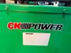 CK POWER INDUSTRIAL DIESEL GENERATOR SET MOUNTED ON SKID FRAME WITH CONTROL PANEL, ANALOG GAUGES, RADIATOR COOLING SYSTEM, EXPOSED ENGINE WITH TURBOCHARGER, EXHAUST STACK, AND WIRING HARNESS, INCLUDES BREAKER PANEL AND FUEL/WATER SEPARATOR, USED CONDITION - 4