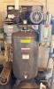 ALL TYPE VERTICAL AIR COMPRESSOR WITH TANK, BELT-DRIVEN PUMP, ELECTRIC MOTOR, AND CONTROL BOX, MOUNTED UNIT
