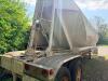 FRUEHAUF PNEUMATIC DRY BULK TANK TRAILER WITH ALUMINUM TANK, MULTIPLE HOPPER DISCHARGE SYSTEM, REAR CONTROL VALVES, AND DUAL AXLE CONFIGURATION. . EQUIPPED WITH ACCESS LADDER, TOP HATCHES, AND AIR SYSTEM COMPONENTS. - 8