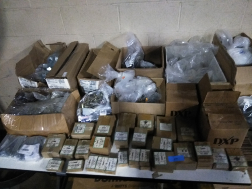 (1) TABLE OF MISC NUTS AND BOLTS