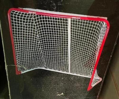 (2) ASSORTED STEEL HOCKEY NETS