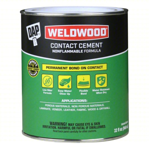 (4) NON-FLAMMABLE CONTACT CEMENT