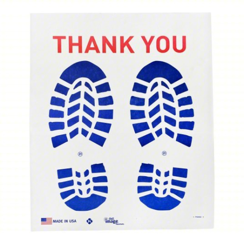 (1) CASE OF (500) PAPER FLOOR MATS
