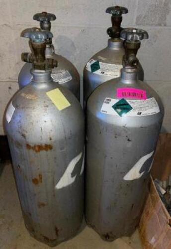 (4) CARBON DIOXIDE SMALL TANKS.