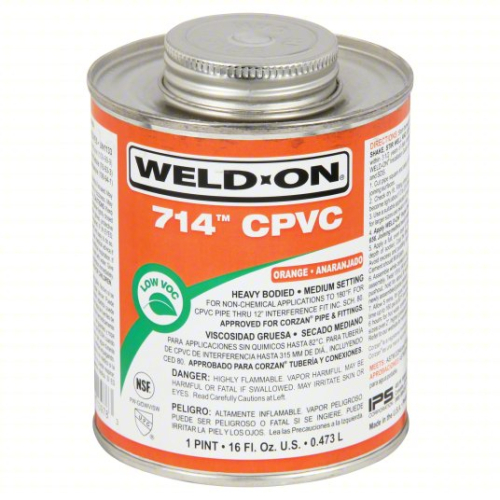 (6) ORANGE HB CPVC CEMENT
