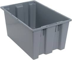 (2) STACKABLE BINS