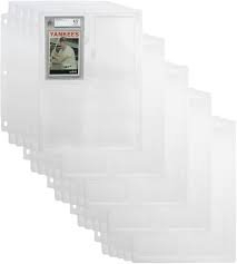 (2) CASES OF (25) PACKS OF COLLECTIBLE CARDS STORAGE PAGES