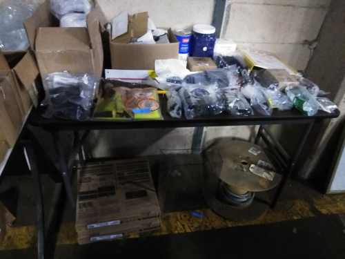 (1) TABLE OF MISC ITEMS
