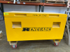 RENEGADE JOB BOX STORAGE CHEST WITH HINGED LID, RECESSED HANDLES, AND HEAVY DUTY CASTERS - 3