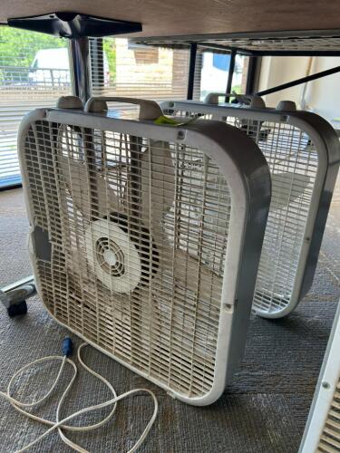 (4) ASSORTED 20" BOX FANS