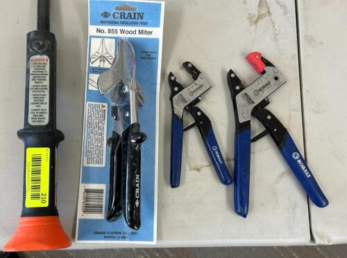 (4) ASSORTED HAND TOOLS.