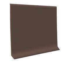 (4) BOXES ROPPE VINYL COVE BASE CARTONS LABELED BURNT UMBER COLOR